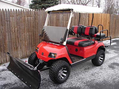 Can A Golf Cart Plow Snow 